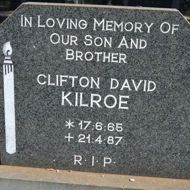 KILROE Clifton David 1965-1987