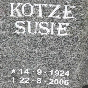 KOTZE Susie 1924-2006