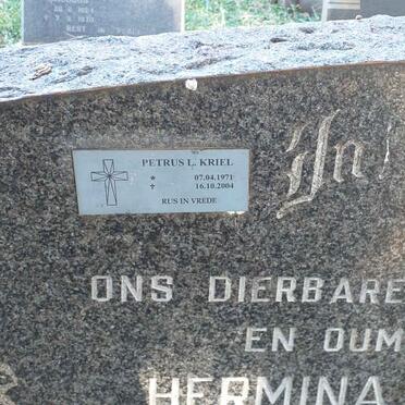 KRIEL Petrus L. 1971-2004