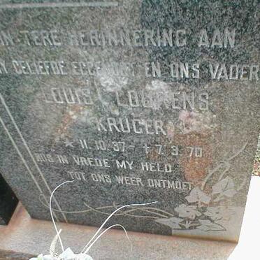 KRUGER Louis Lourens 1937-1970
