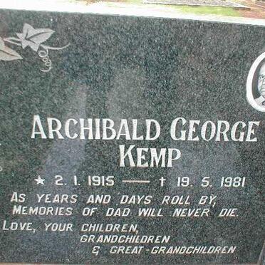 KEMP Archibald George 1915-1981