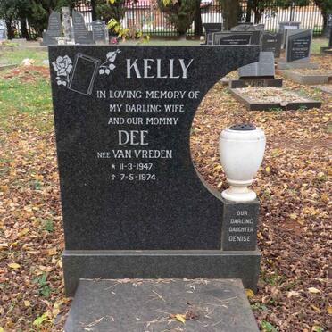 KELLY Dee nee VAN VREDEN 1947-1974