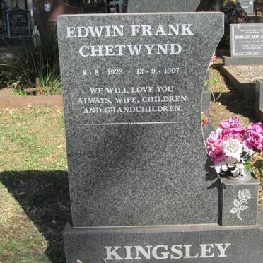 KINGSLEY Edwin Frank Chetwynd 1923-1997