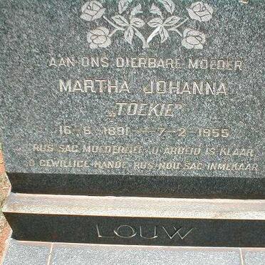LOUW Martha Johanna 1891-1955