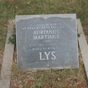 LYS Adrianus Martinus 1922-1985