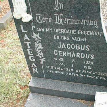 LATEGAN Jacobus Gerhardus 1920-1982