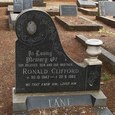 LANE Ronald Clifford 1947-1965
