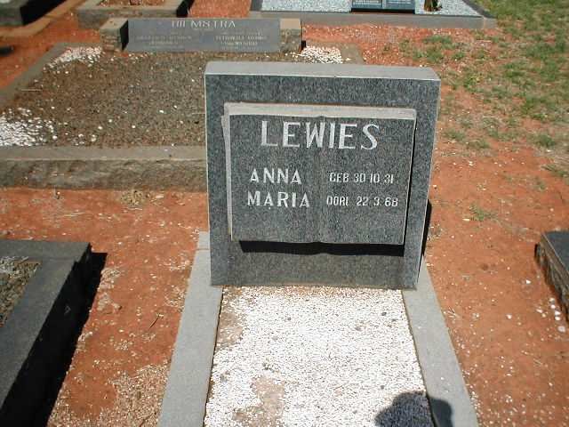 LEWIES Anna Maria 1931-1968