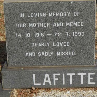 LAFITTE Marie Helene 1915-1990