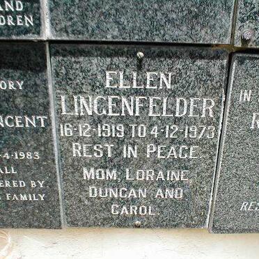 LINGENFELDER Ellen 1918-1973