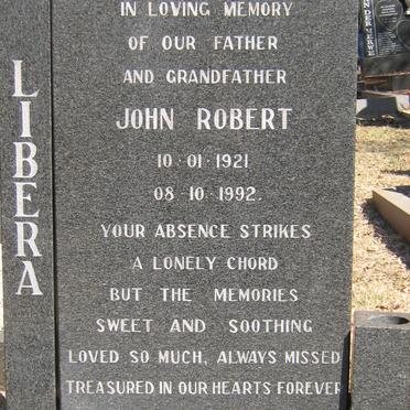 LIBERA John Robert 1921-1992
