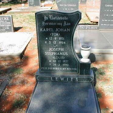 LEWIES Karel Johan 1951-1984 :: LEWIES Joseph Stephanus 1927-1990