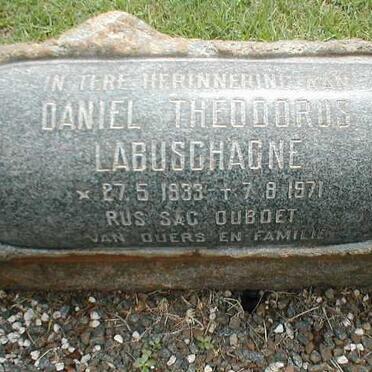 LABUSCHAGNE Daniel Theodorus 1933-1971