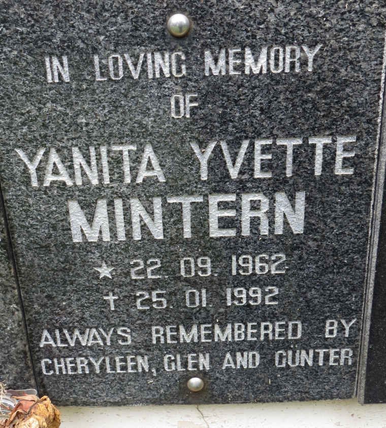 MINTERN Yanita Yvette 1962-1992
