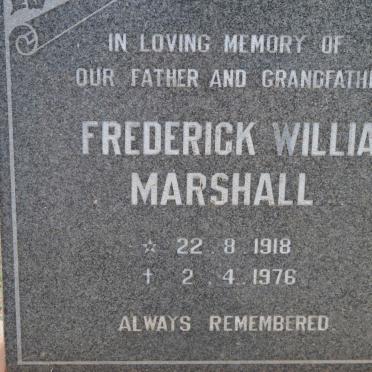 MARSHALL Frederick William 1918-1976