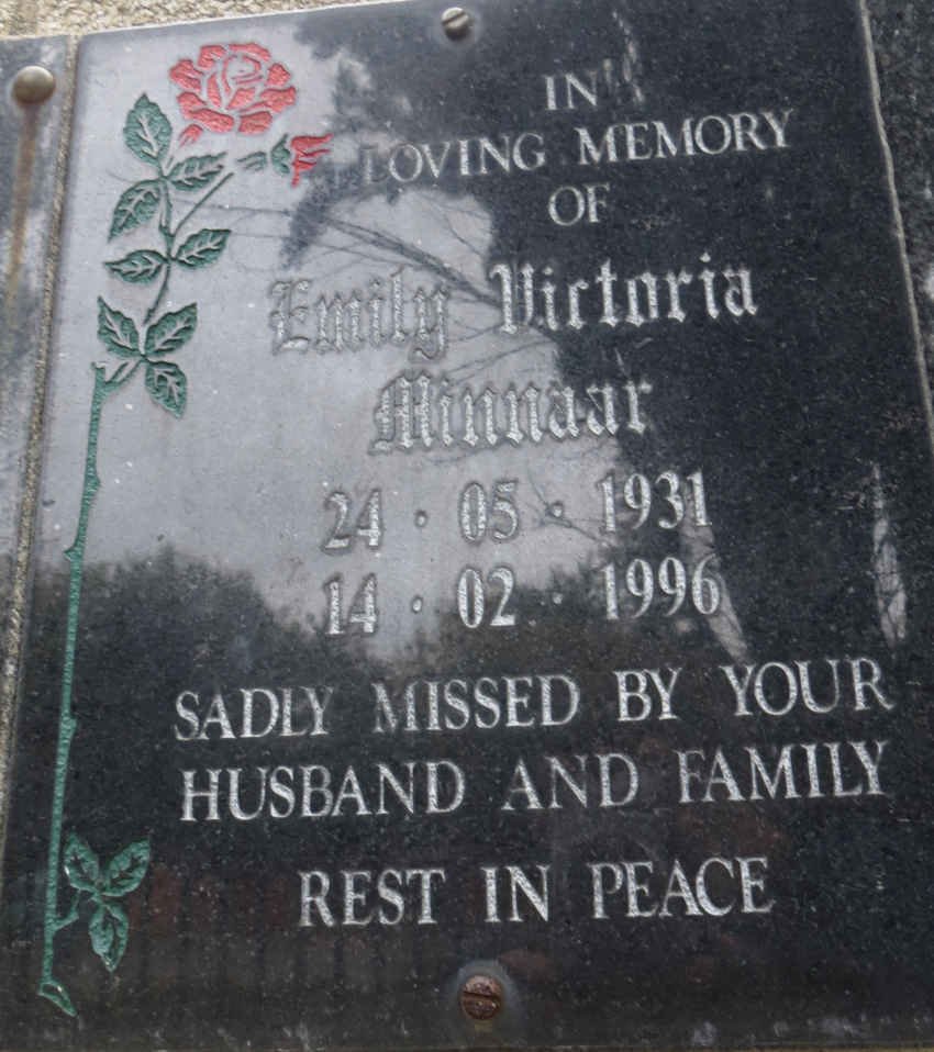 MINNAAR Emily Victoria 1931-1996