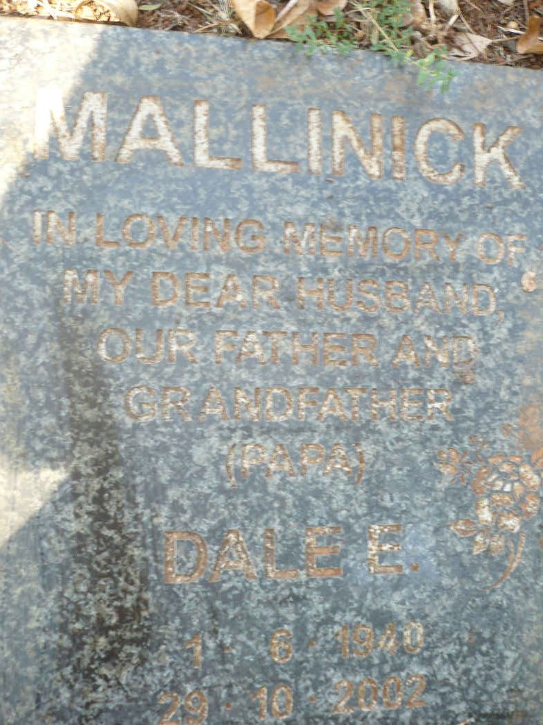 MALLINICK Dale E. 19?0-2002