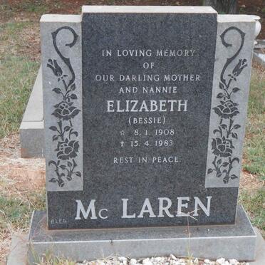 MCLAREN Elizabeth 1908-1983