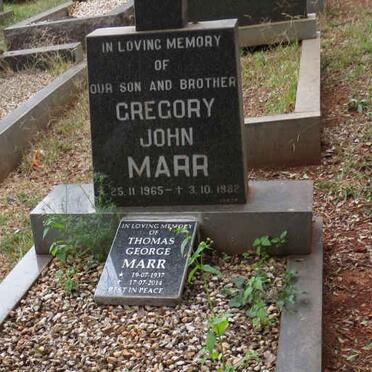 MARR Thomas George 1937-2014 :: MARR Gregory John 1965-1982