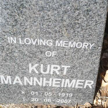 MANNHEIMER Kurt 1919-2007