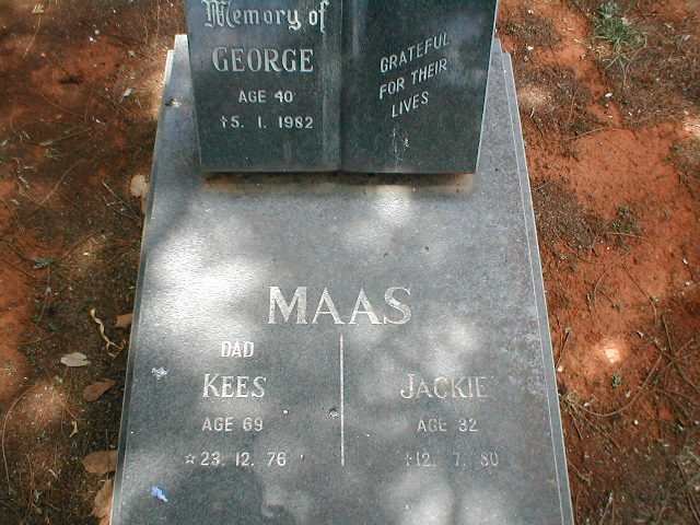 MAAS George 1942-1982 :: MAAS Kees 1907-1976 :: MAAS Jackie 1948-1980