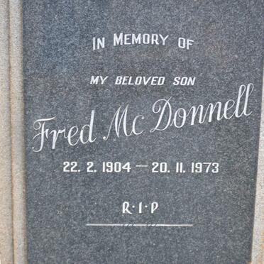 MCDONNELL Fred 1904-1973