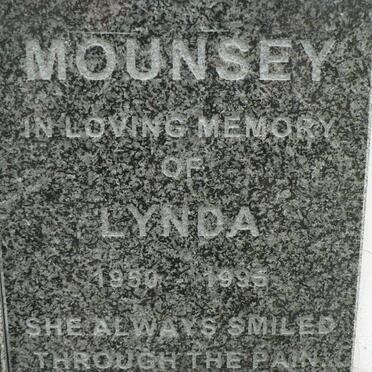 MOUNSEY Lynda 1950-1995
