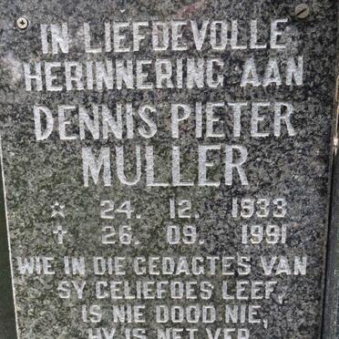 MULLER Dennis Pieter 1933-1991