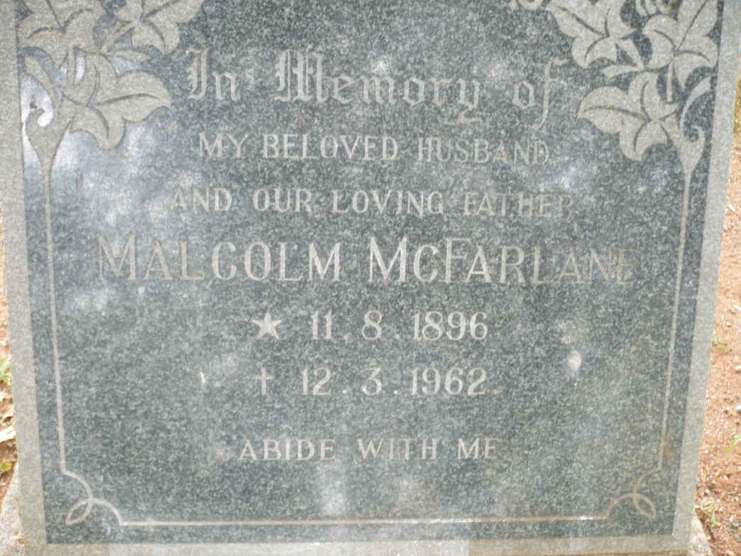 MCFARLANE Malcolm 1896-1962