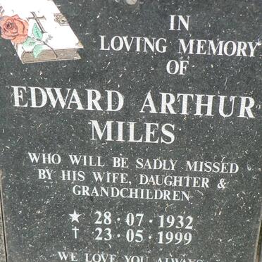 MILES Edward Arthur 1932-1999