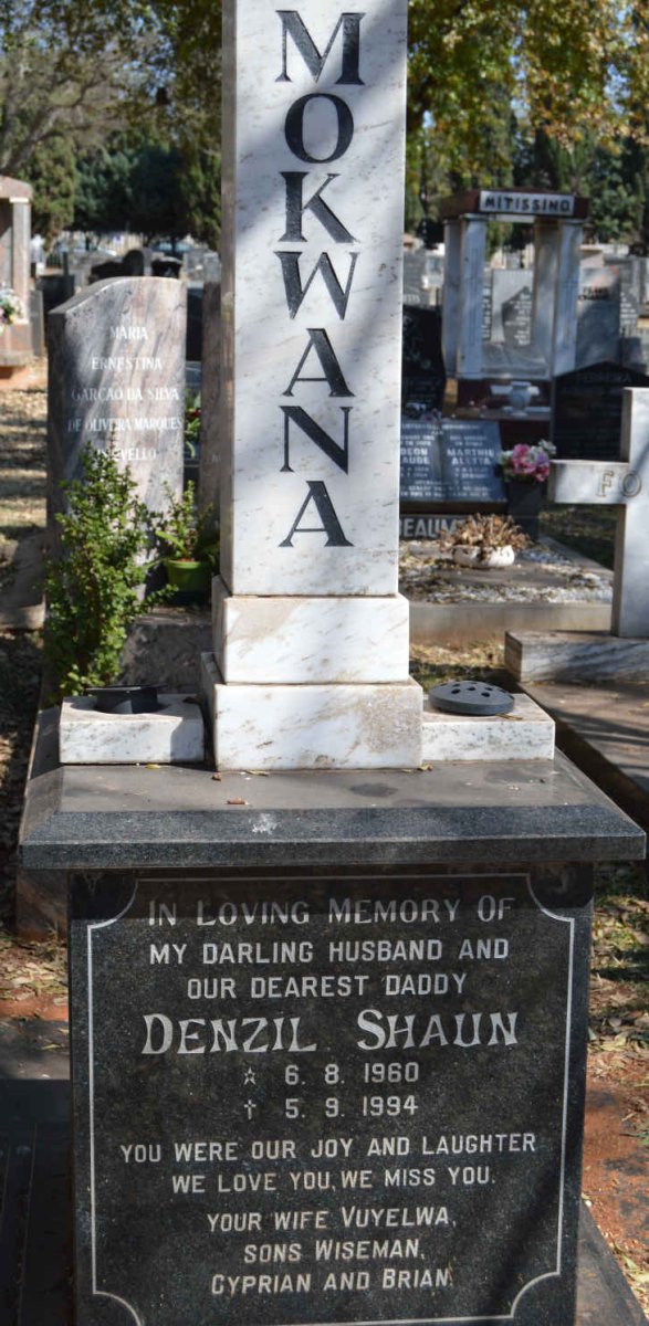 MOKWANA Denzil Shaun 1960-1994