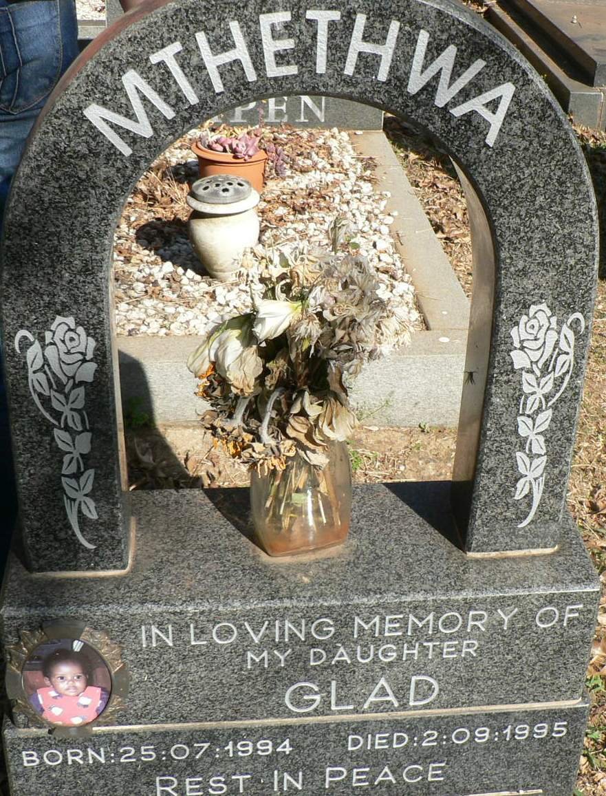 MTHETHWA Glad 1994-1995