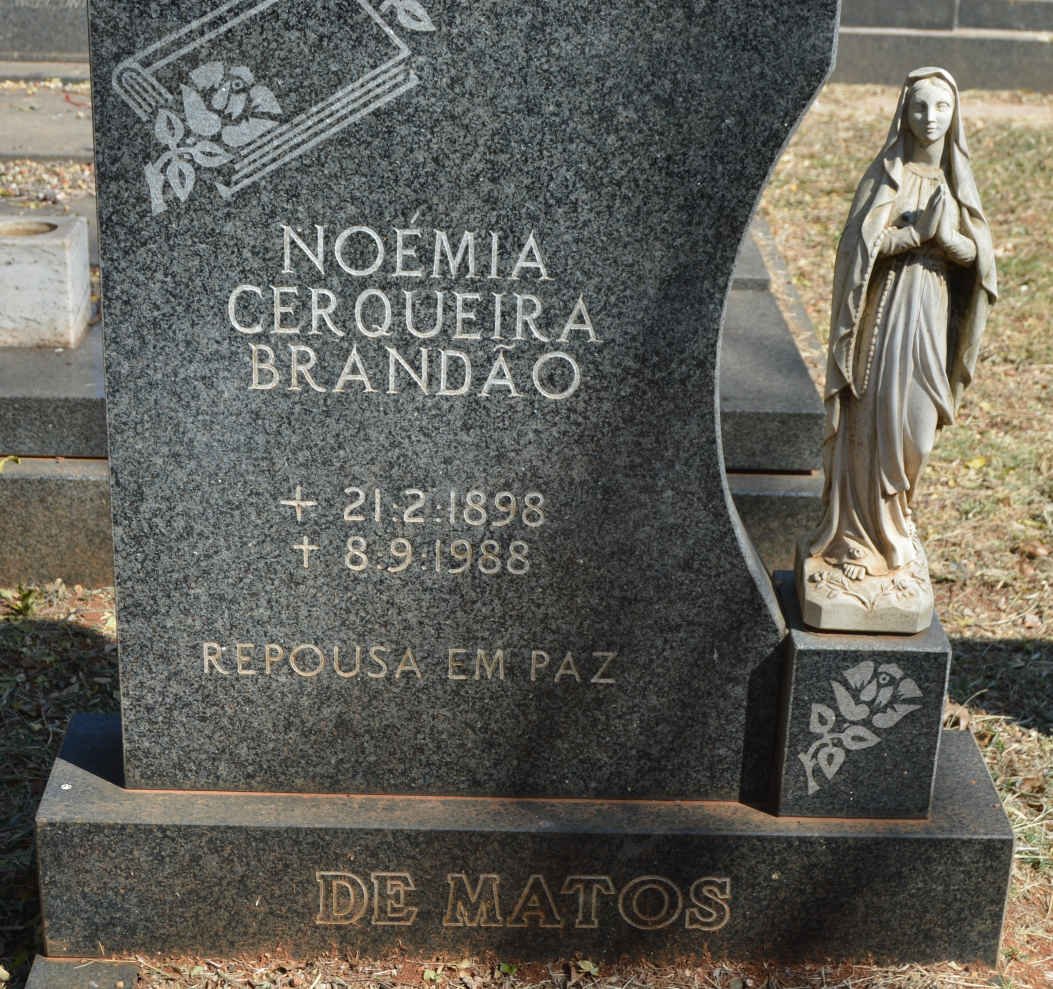 MATOS Noemia Cerqueira Brandao, de 1898-1988
