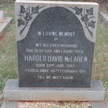 MCLAREN Harold David 1907-1971