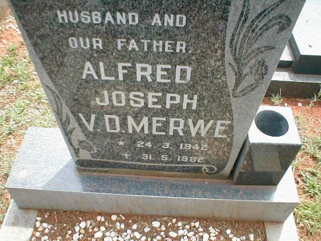 MERWE Alfred Joseph, v.d. 1942-1982