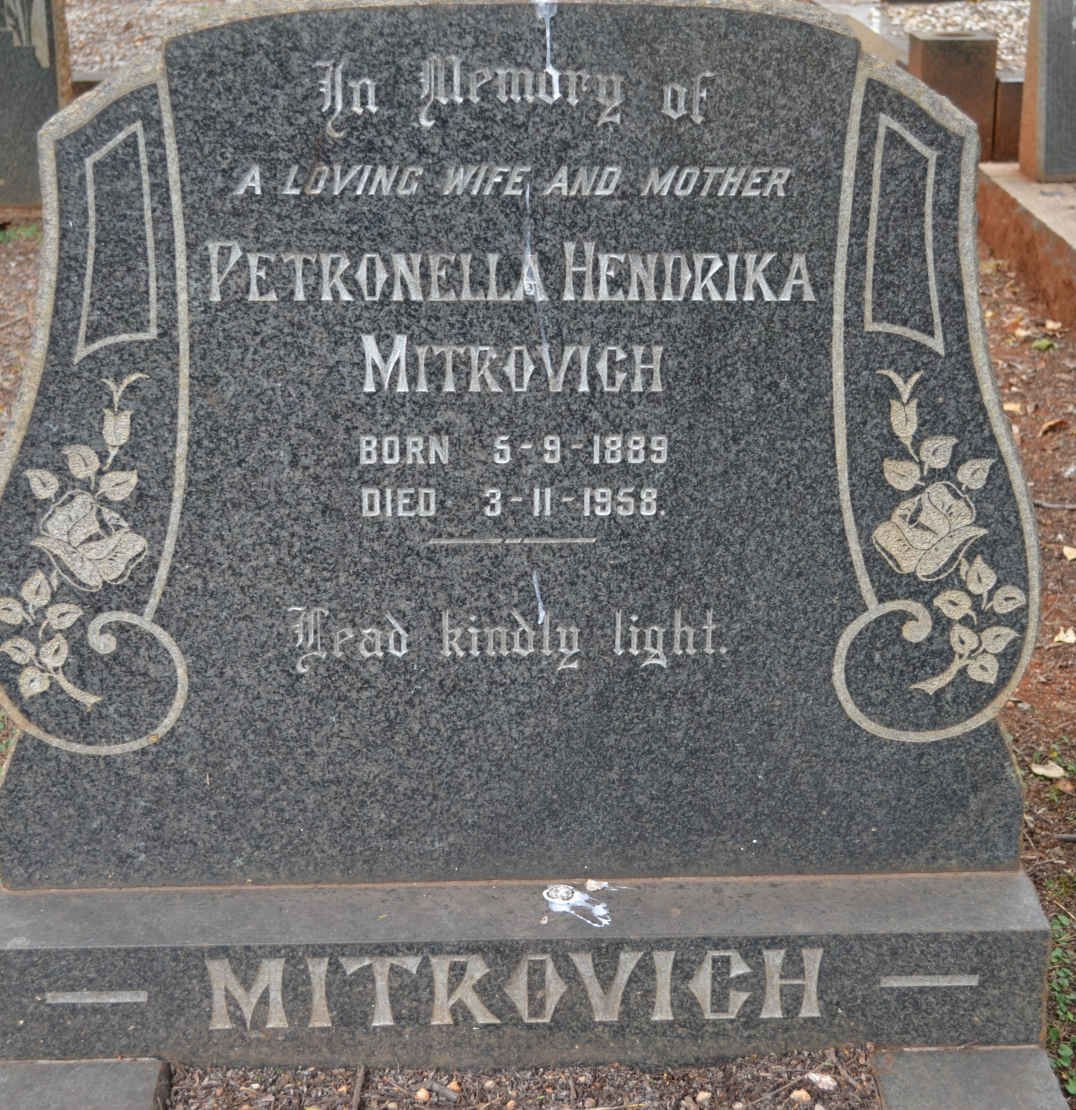 MITROVICH Petronella Hendrika 1889-1958