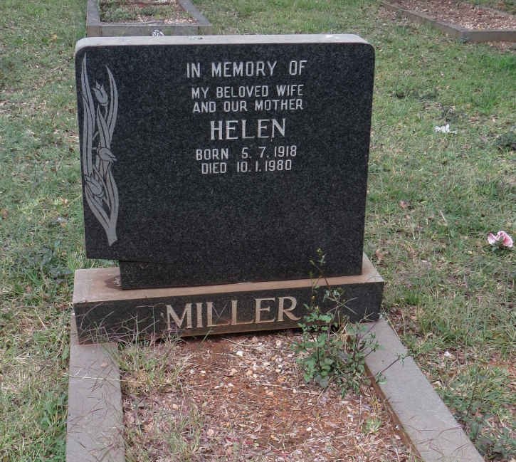 MILLER Helen 1918-1980