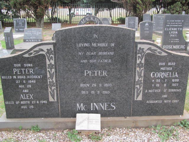 MCINNES Peter 1880-1969 &amp; Cornelia 1889-1977 :: MCINNES Peter -1946 :: MCINNES Alex -1940