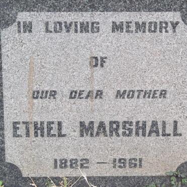 MARSHALL Ethel 1882-1961