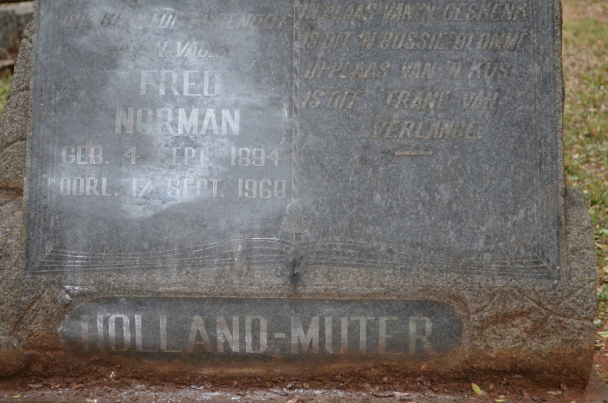 MUTER Fred Norman, HOLLAND 1894-1960