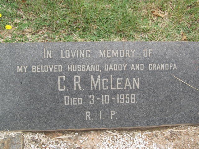 MCLEAN C.R. -1958