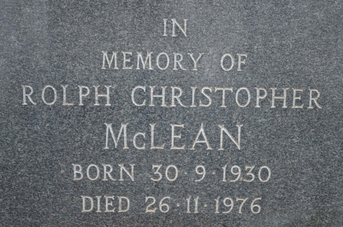 MCLEAN Rolph Christopher 1930-1976