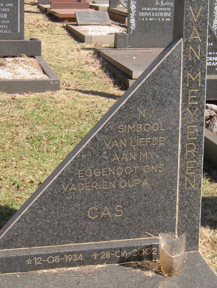 MEYEREN Cas, van 1934-2002