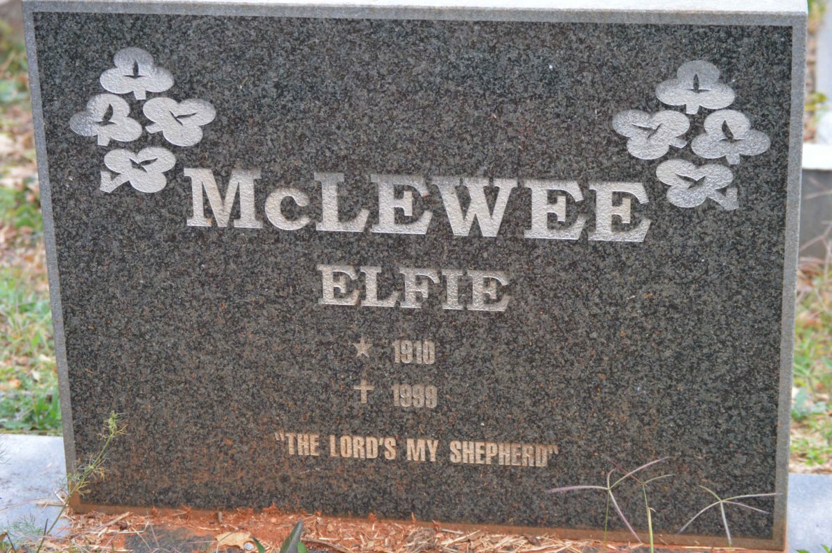 MCLEWEE Elfie 1910-1999