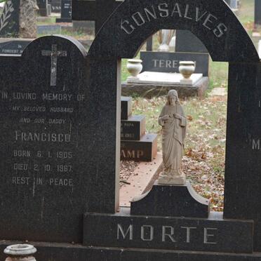 MORTE Francisco Gonsalves 1905-1967 &amp; Maria Magdalena 1921-1975