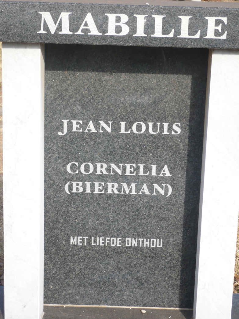MABILLE Jean Louis &amp; Cornelia BIERMAN