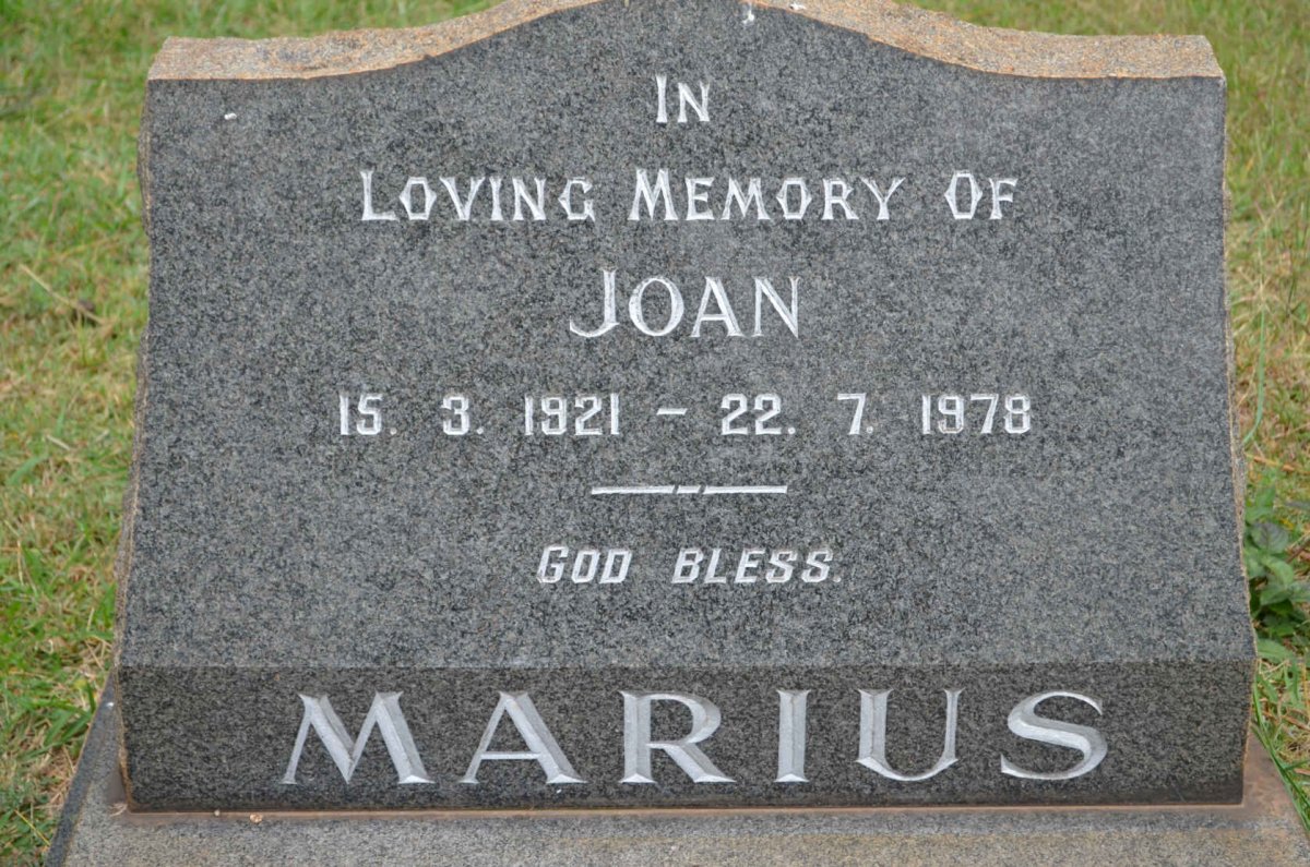 MARIUS Joan 1921-1978