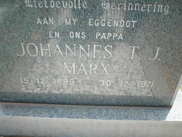 MARX Johannes T.J. 1889-1971