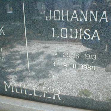 MULLER Johanna Louisa 1913-1988