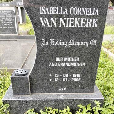 NIEKERK Isabella Cornelia, van 1919-2006